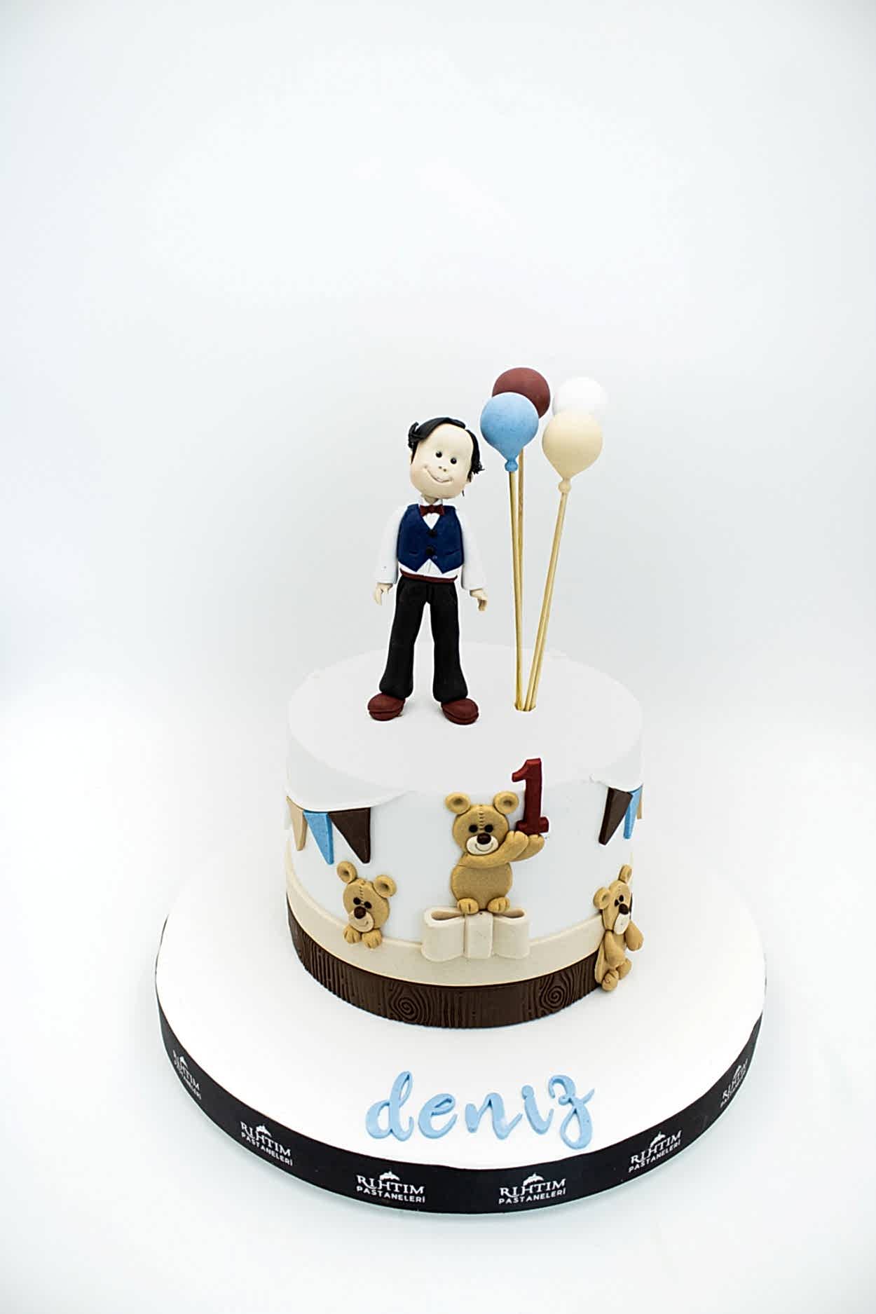 Balonlu Ayıcıklı Pasta