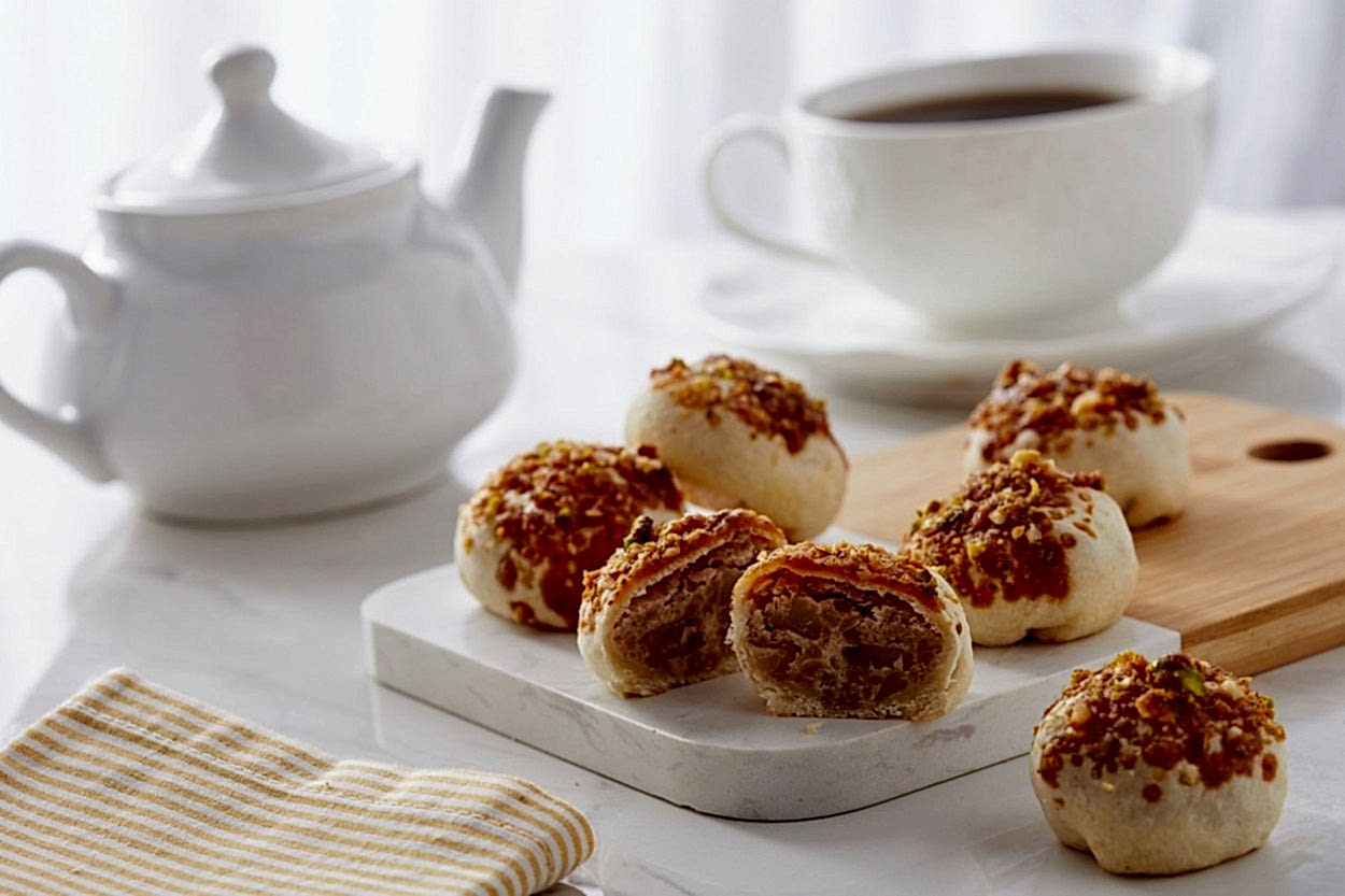 Krokantlı Kestaneli Kurabiye